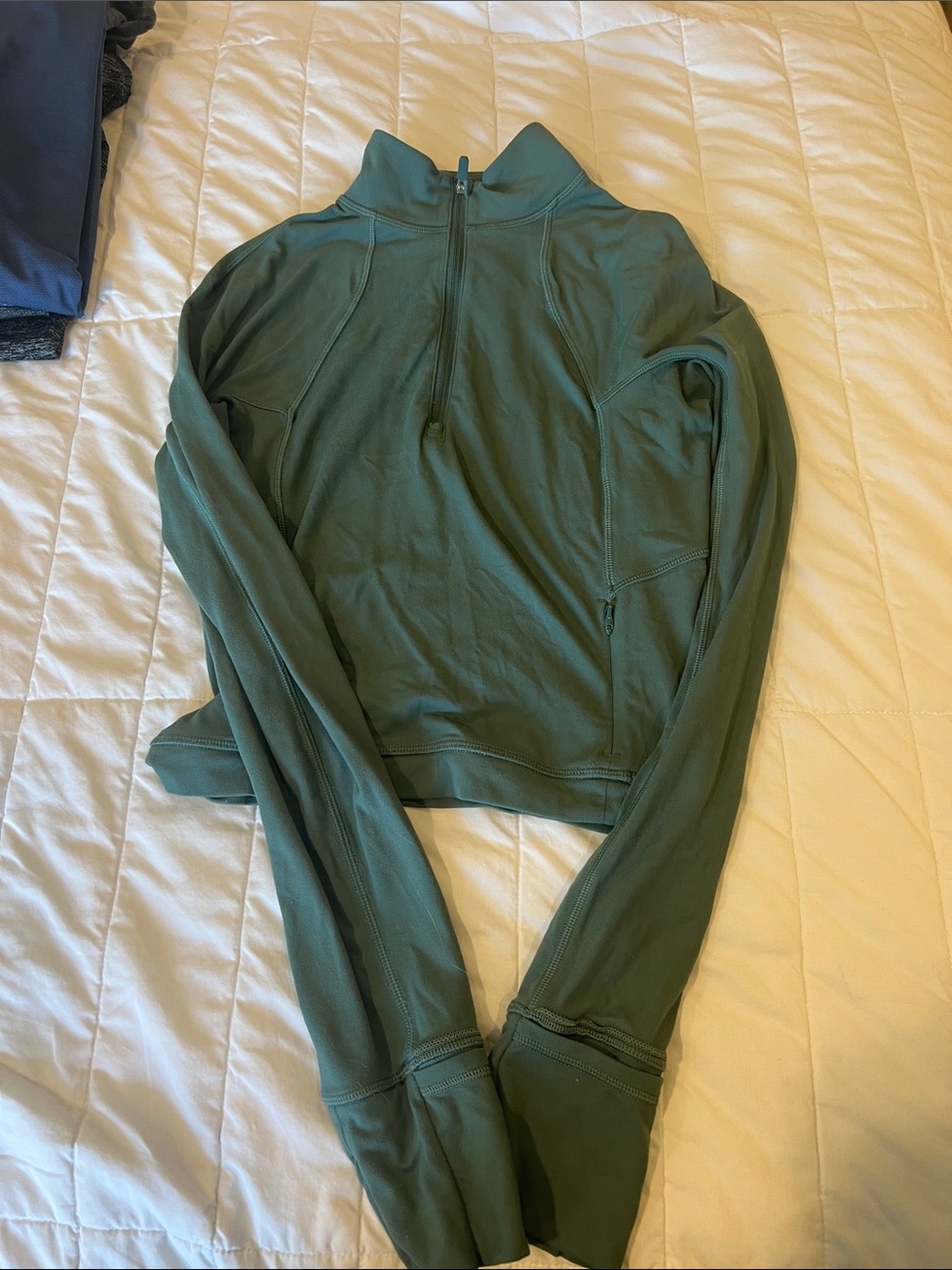 Lululemon womens size 2 Green Quarter-Zip P